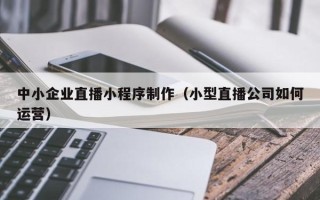 临邑中小企业直播小程序制作（小型直播公司如何运营）