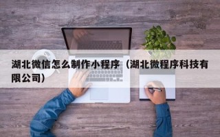 临邑湖北微信怎么制作小程序（湖北微程序科技有限公司）